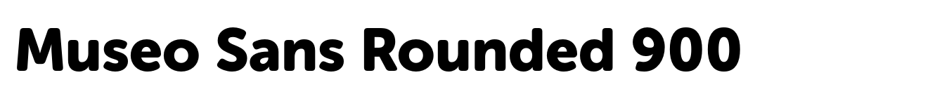 Museo Sans Rounded 900